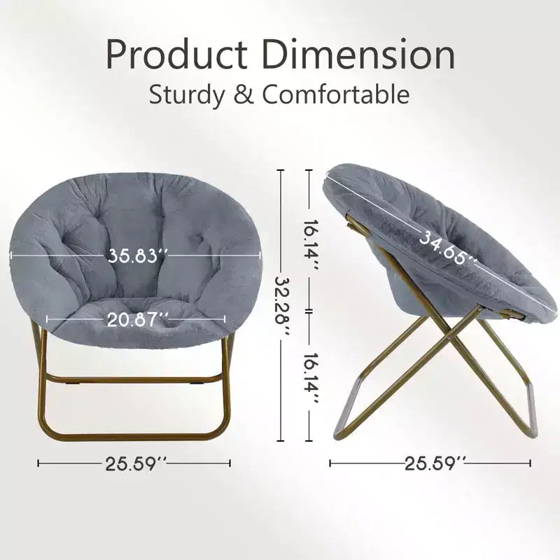 TUYOHW Fauteuils d'appoint en fausse fourrure, chaises de lecture rembourrées pour salon, chambre à coucher