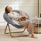TUYOHW Fauteuils d'appoint en fausse fourrure, chaises de lecture rembourrées pour salon, chambre à coucher