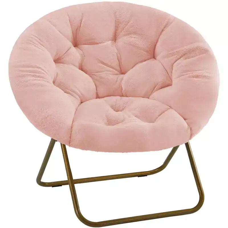 TUYOHW Fauteuils d'appoint en fausse fourrure, chaises de lecture rembourrées pour salon, chambre à coucher