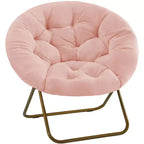 TUYOHW Fauteuils d'appoint en fausse fourrure, chaises de lecture rembourrées pour salon, chambre à coucher
