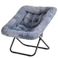 TUYOHW Faux Fur Large Size Foldable Accent Chairs,Upholstered Arm Lounge Chairs for Living Room,Bedroom