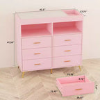 Commode à langer pour bébé avec tiroirs, avec prise de courant et station à langer, organisateur de chambre d'enfant pour nouveau-nés et nourrissons