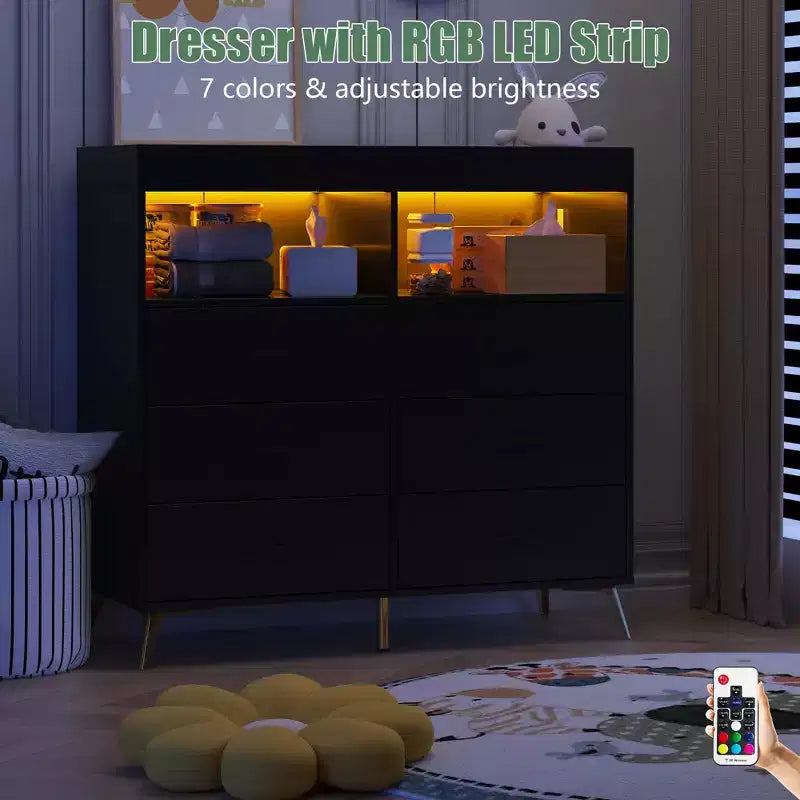 Commode à langer pour bébé avec tiroirs, avec prise de courant et station à langer, organisateur de chambre d'enfant pour nouveau-nés et nourrissons