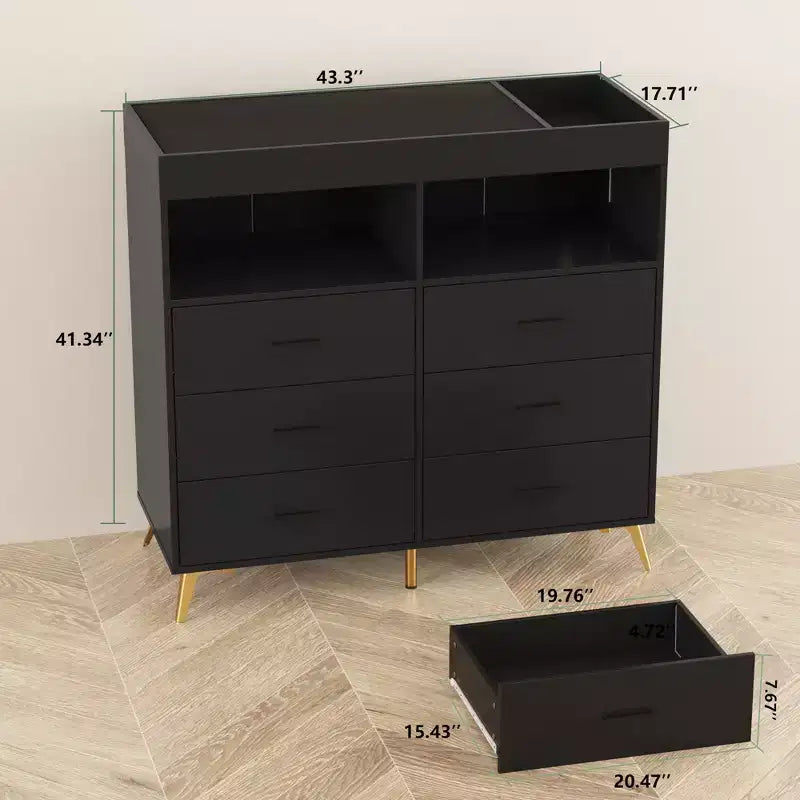 Commode à langer pour bébé avec tiroirs, avec prise de courant et station à langer, organisateur de chambre d'enfant pour nouveau-nés et nourrissons