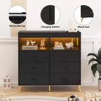Commode à langer pour bébé avec tiroirs, avec prise de courant et station à langer, organisateur de chambre d'enfant pour nouveau-nés et nourrissons