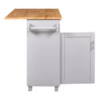 Dessertes de cuisine roulantes avec rangement, îlots de cuisine sur roulettes avec étagère tour réglable, chariots de cuisine avec plateau en bois et étagère de rangement