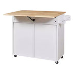 Dessertes de cuisine roulantes avec rangement, îlots de cuisine sur roulettes avec étagère tour réglable, chariots de cuisine avec plateau en bois et étagère de rangement