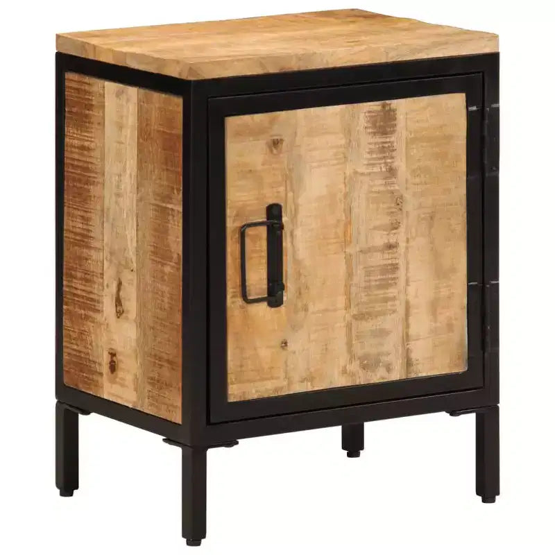 vidaXL Armoire de chevet 40x30x52,5 cm Bois de manguier massif brut