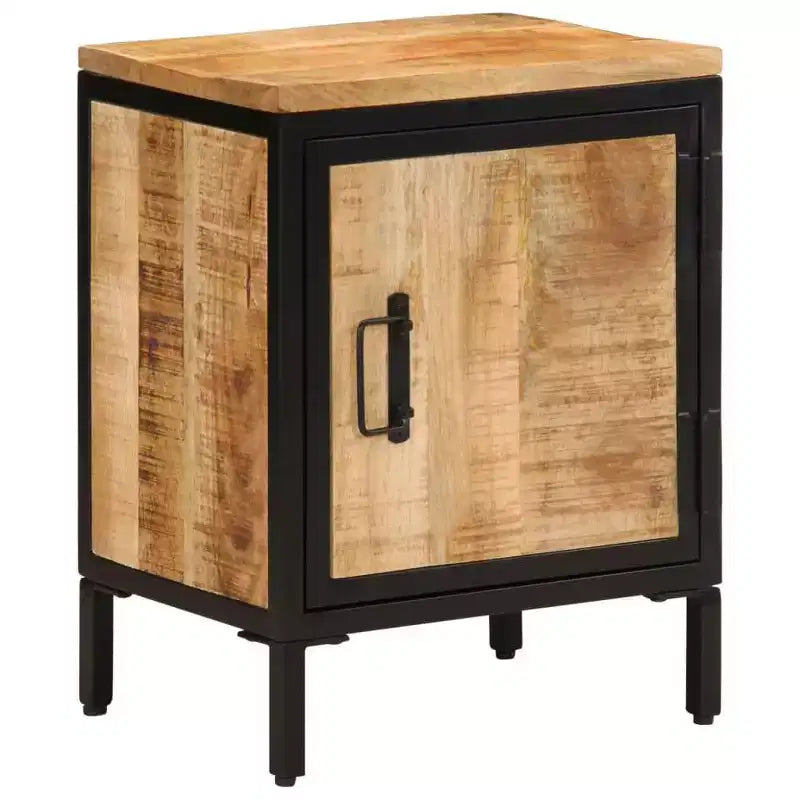 vidaXL Armoire de chevet 40x30x52,5 cm Bois de manguier massif brut