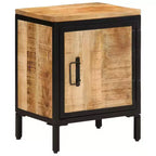 vidaXL Armoire de chevet 40x30x52,5 cm Bois de manguier massif brut