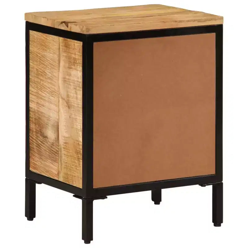 vidaXL Armoire de chevet 40x30x52,5 cm Bois de manguier massif brut
