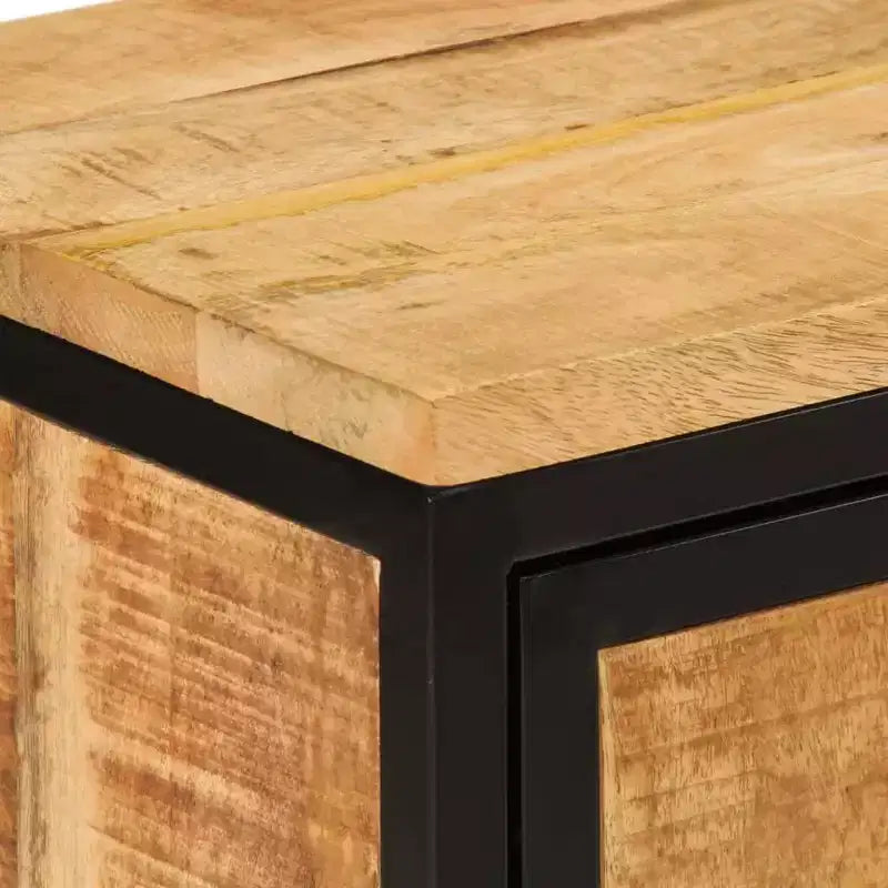 vidaXL Armoire de chevet 40x30x52,5 cm Bois de manguier massif brut