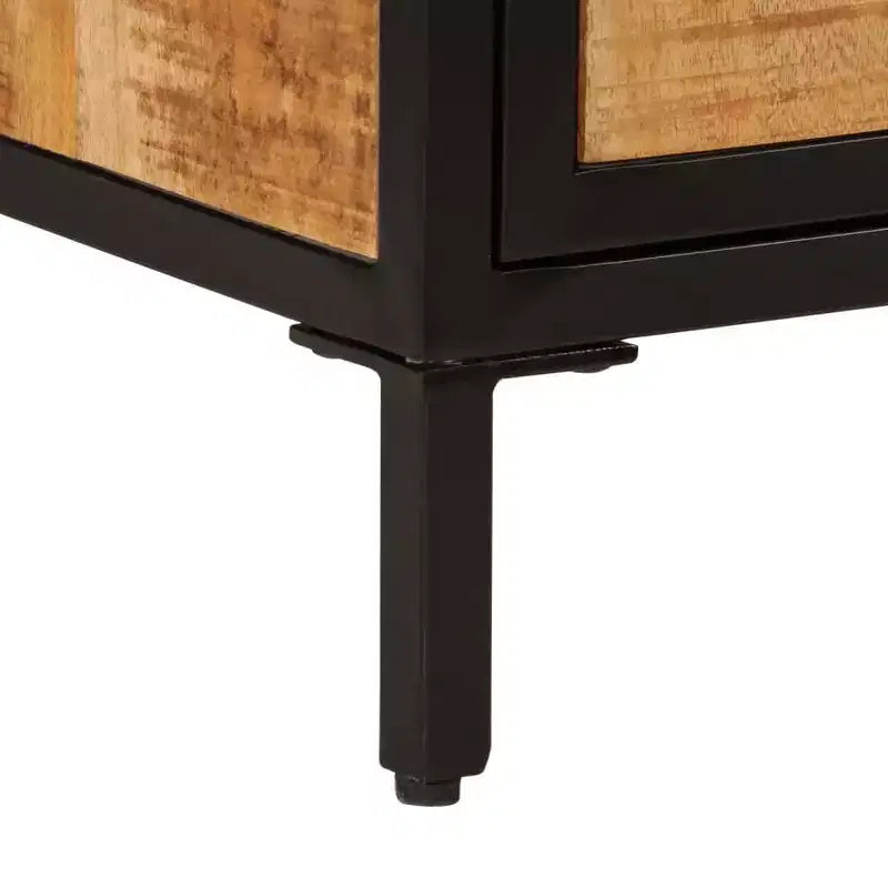 vidaXL Armoire de chevet 40x30x52,5 cm Bois de manguier massif brut