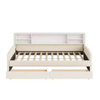 Lit de repos jumeau Bellemave avec 2 tiroirs de rangement et rangement latéral, lit jumeau rembourré en velours pour enfants et tout-petits