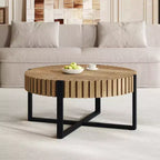 Table basse ronde industrielle Zane Christopher Knight Home