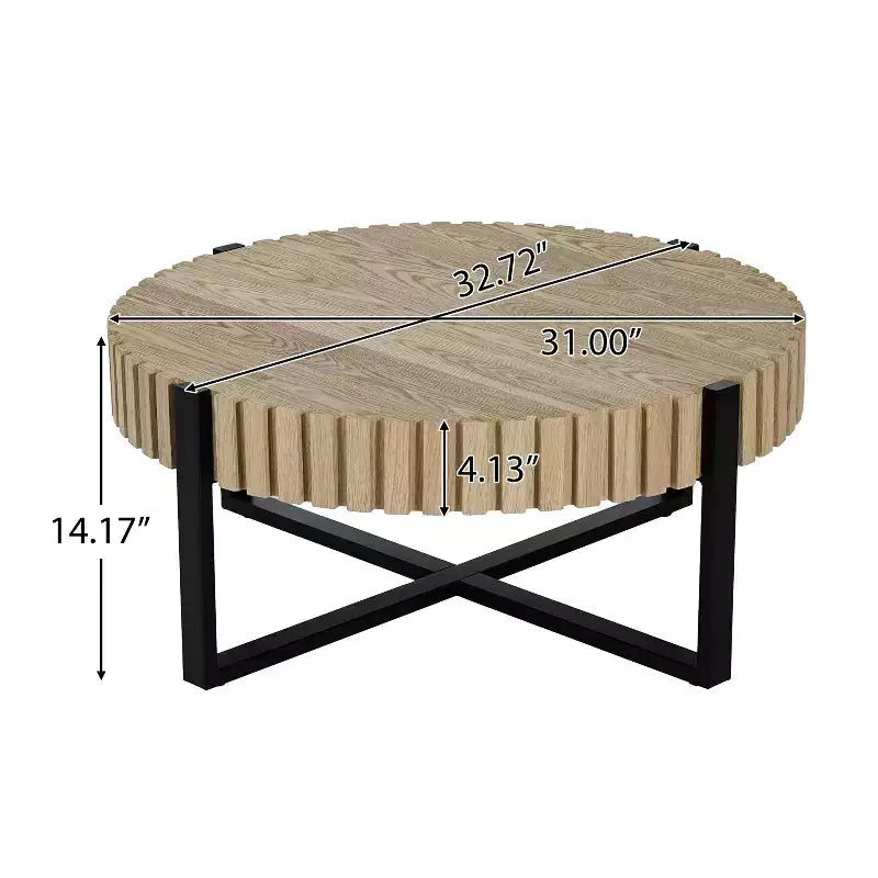 Table basse ronde industrielle Zane Christopher Knight Home