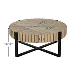 Table basse ronde industrielle Zane Christopher Knight Home