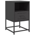vidaXL Bedside Cabinet Nightstand Side End Table Home Bedroom Furniture Steel