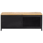vidaXL Table basse 90x50x37 cm Bois de manguier massif brut