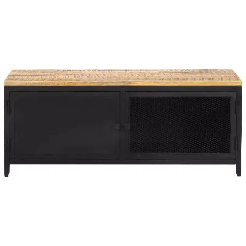 vidaXL Table basse 90x50x37 cm Bois de manguier massif brut
