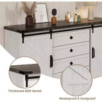 Meuble de bar à café Acekool Farmhouse, buffet 58,66" avec tiroirs, portes coulissantes pour cuisine ou salon
