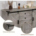 Meuble de bar à café Acekool Farmhouse, buffet 58,66" avec tiroirs, portes coulissantes pour cuisine ou salon