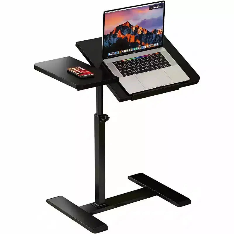 Adjustable Height Laptop Desktop, Tilting Desktop, Movable Table, Sturdy Metal Frame, Suitable for Home, Office, Sofa or Hospital