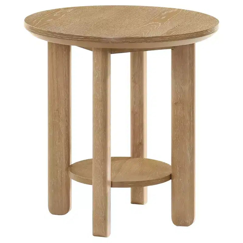 Coaster, ensemble de 2 tables basses rondes en bois Ottowa