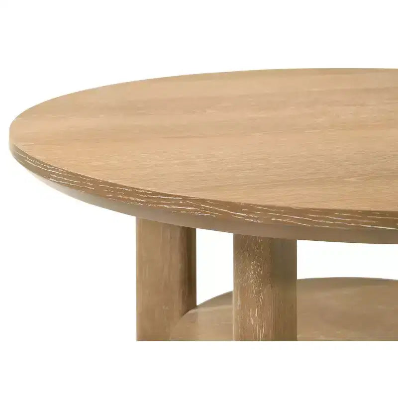 Coaster, ensemble de 2 tables basses rondes en bois Ottowa