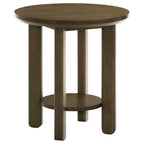 Coaster, ensemble de 2 tables basses rondes en bois Ottowa