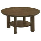 Coaster, ensemble de 2 tables basses rondes en bois Ottowa
