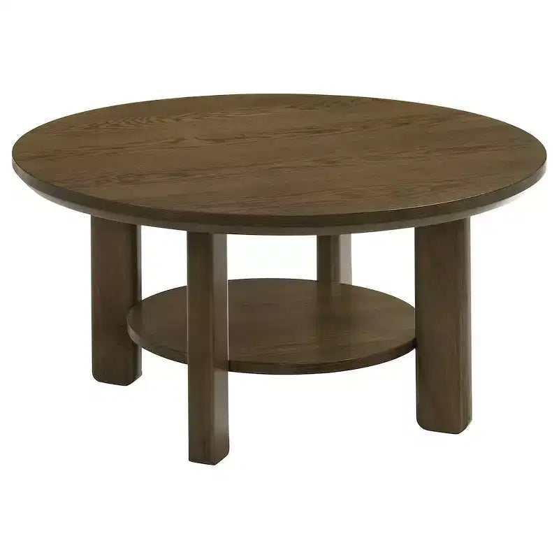 Coaster, ensemble de 2 tables basses rondes en bois Ottowa