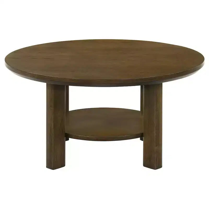 Coaster, ensemble de 2 tables basses rondes en bois Ottowa