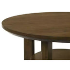 Coaster, ensemble de 2 tables basses rondes en bois Ottowa