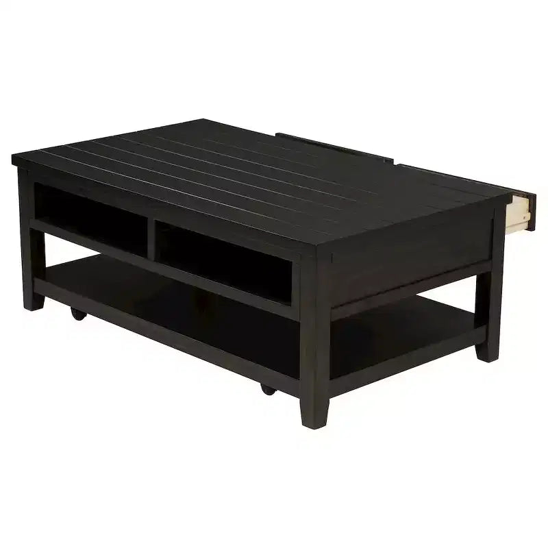 Table basse rectangulaire à 2 tiroirs Concord de Coaster, Java vieilli