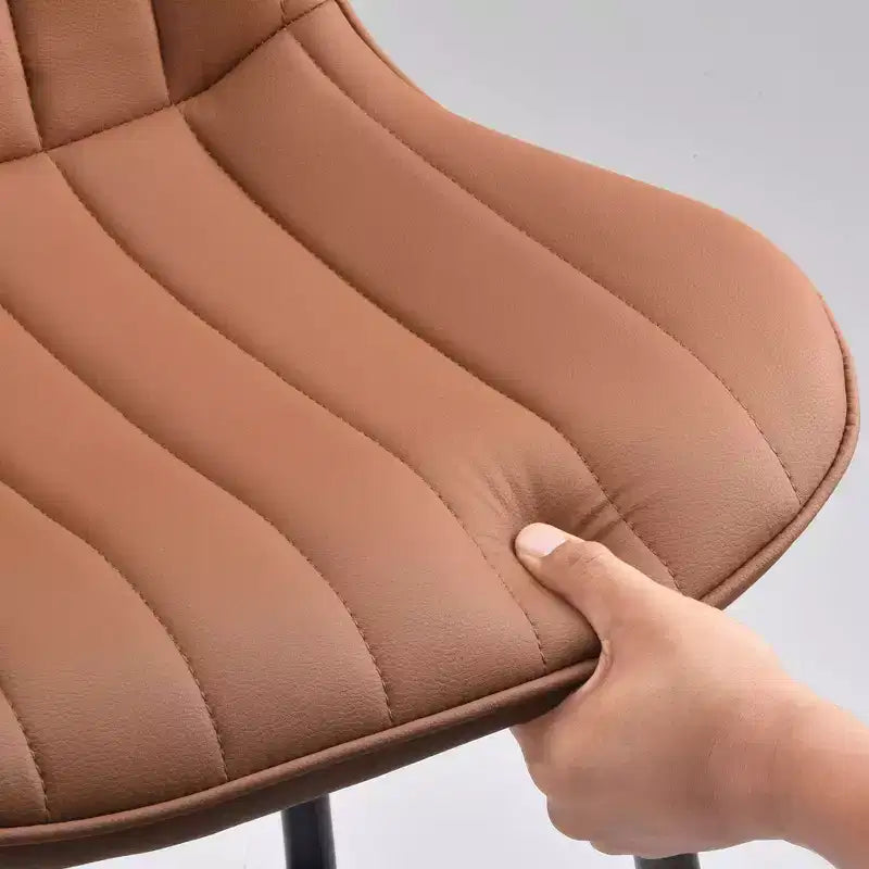 TUYOHW Lot de 2 tabourets de bar en cuir PU à hauteur de comptoir, chaises de bar pivotantes avec siège ergonomique, chaises de salle à manger pour îlot de cuisine, bureau, bar