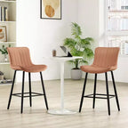 TUYOHW Lot de 2 tabourets de bar en cuir PU à hauteur de comptoir, chaises de bar pivotantes avec siège ergonomique, chaises de salle à manger pour îlot de cuisine, bureau, bar