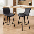 TUYOHW Lot de 2 tabourets de bar en cuir PU à hauteur de comptoir, chaises de bar pivotantes avec siège ergonomique, chaises de salle à manger pour îlot de cuisine, bureau, bar