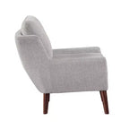 Fauteuil d'appoint TUYOHW, fauteuil de salon avec revêtement en chenille, coussin réversible, pieds en bois massif, fauteuil de canapé pour salon, chambre, bureau