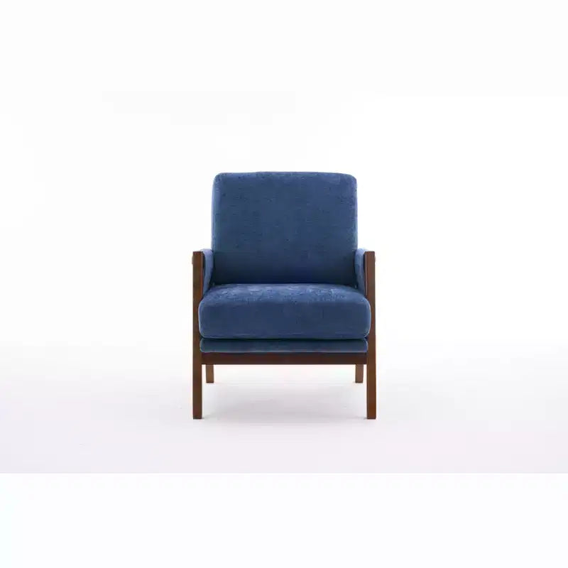 Fauteuil d'appoint en velours TUYOHW, Fauteuil rembourré avec coussin lombaire moelleux, Capacité de 136 kg, Chaise longue ergonomique pour salon, chambre à coucher