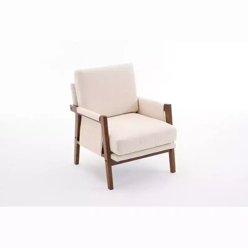 Fauteuil d'appoint en velours TUYOHW, Fauteuil rembourré avec coussin lombaire moelleux, Capacité de 136 kg, Chaise longue ergonomique pour salon, chambre à coucher