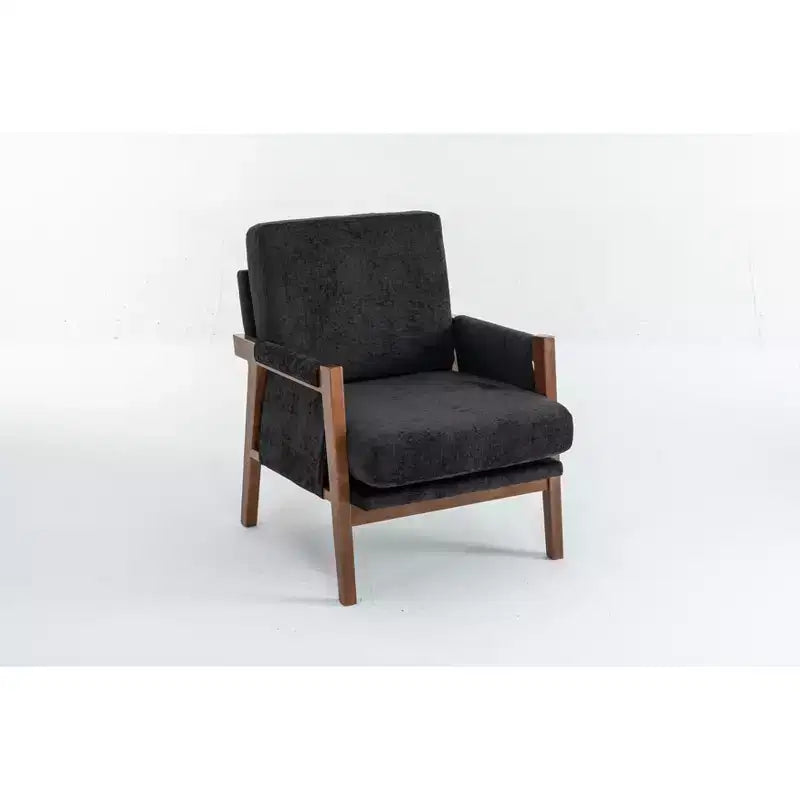 Fauteuil d'appoint en velours TUYOHW, Fauteuil rembourré avec coussin lombaire moelleux, Capacité de 136 kg, Chaise longue ergonomique pour salon, chambre à coucher