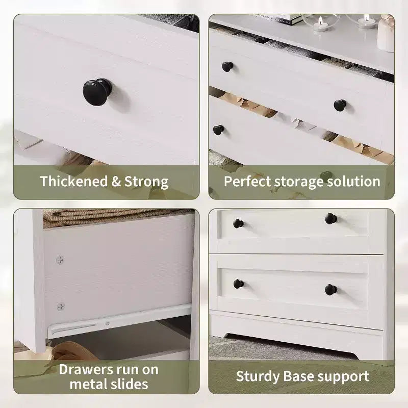 Commode en bois à 4 tiroirs pour chambre à coucher, table de chevet moderne, meuble de rangement en bois pour salon, couloir, placard