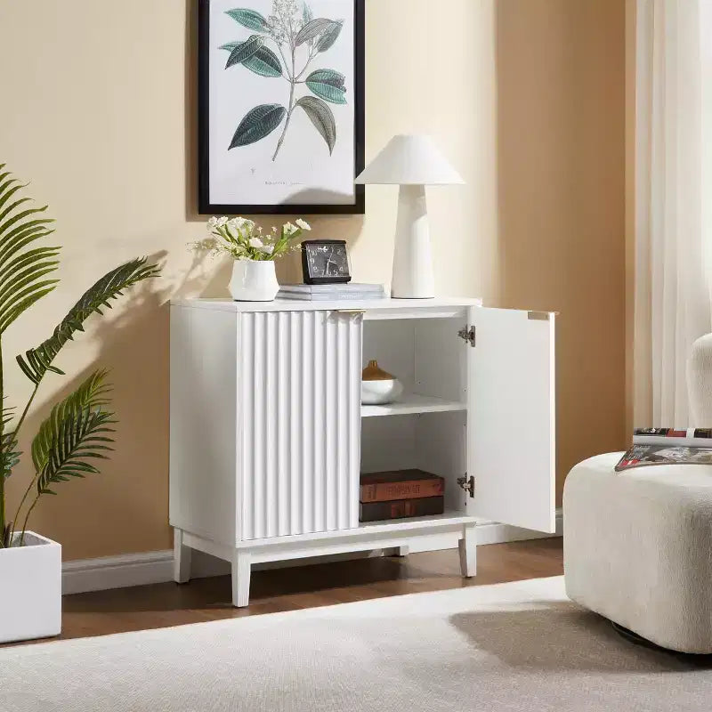 Petit Buffet d'Appoint, Meuble de Rangement Compact pour Cuisine, Salle à Manger ou Salon - Panipeachy