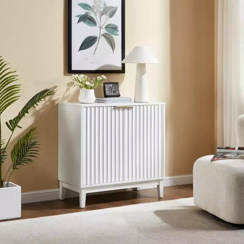 Petit Buffet d'Appoint, Meuble de Rangement Compact pour Cuisine, Salle à Manger ou Salon - Panipeachy