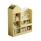TUYOHW Étagère à livres pour enfants en bois avec 6 compartiments et 2 bacs, organisateur de rangement de jouets pour chambre à coucher, crèche, couloir, salon, salle de jeux