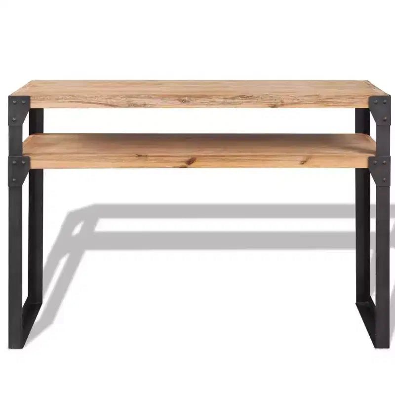 vidaXL Console en bois d'acacia massif 120 x 40 x 85 cm