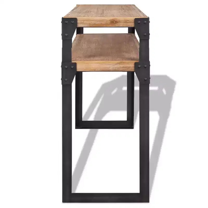 vidaXL Console en bois d'acacia massif 120 x 40 x 85 cm