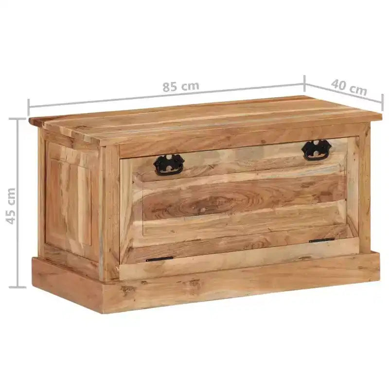 vidaXL Banc de rangement à chaussures Bois naturel Bois d'acacia massif