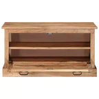 vidaXL Banc de rangement à chaussures Bois naturel Bois d'acacia massif